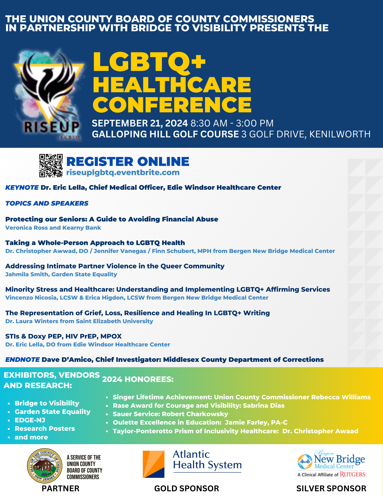 Union County Partners With RiseUp to Host LGBTQ+ Health Conference on September 21st