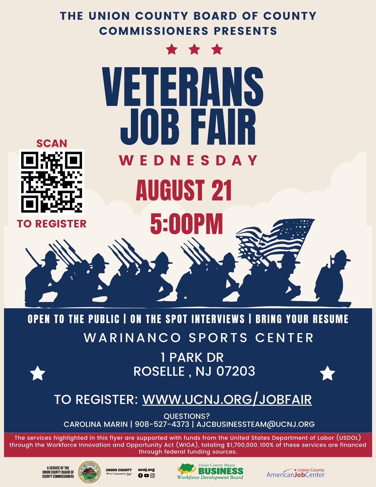 Union County Holds Veterans Job Fair for Residents Seeking Employment Opportunities on August 21st