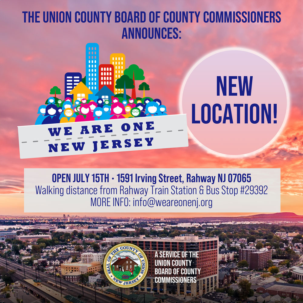 We Are One New Jersey-Union County Center Relocates to Rahway