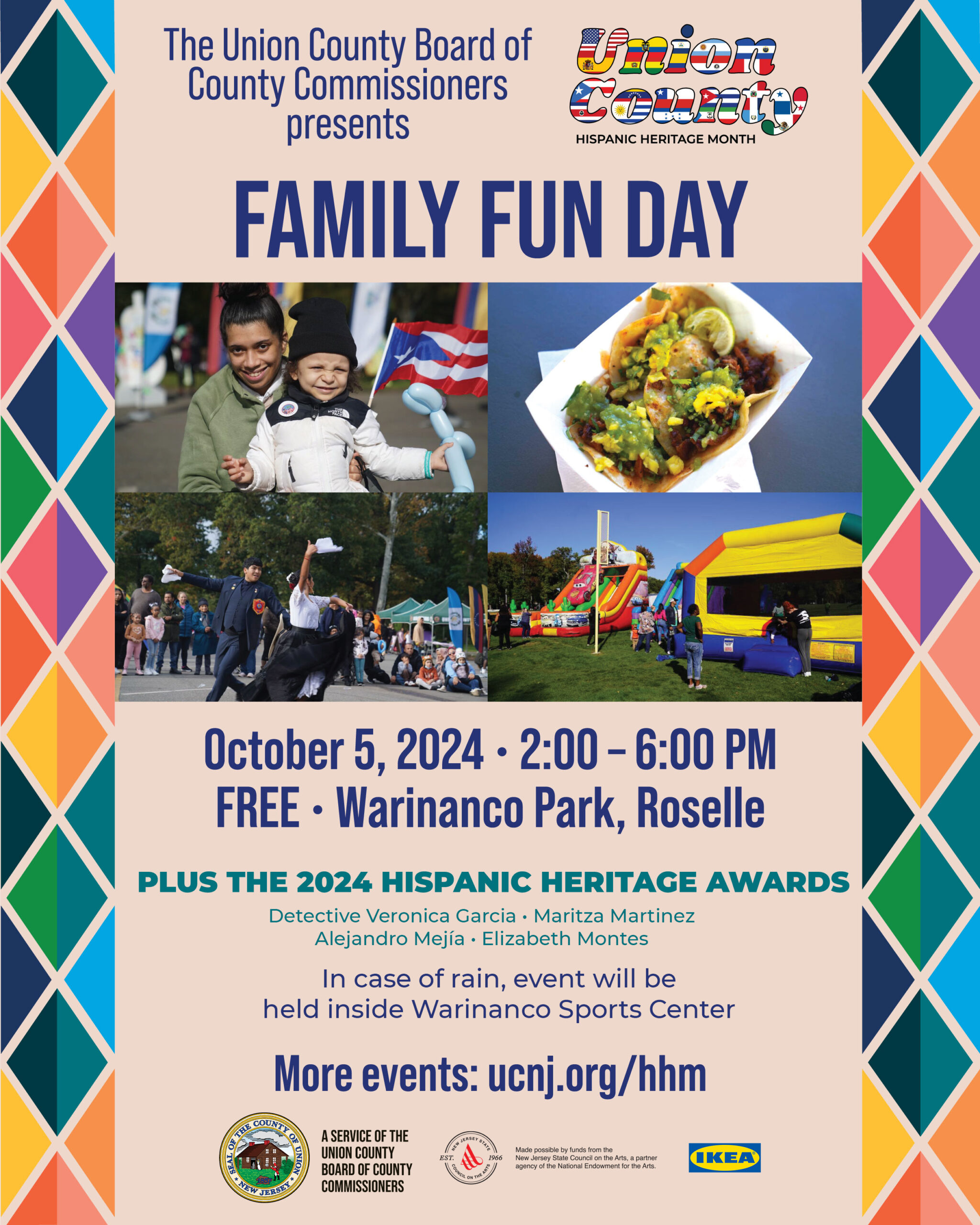 2024 Hispanic Heritage Month Awardees to Be Honored at Union County’s Family Fun Day, on October 5th