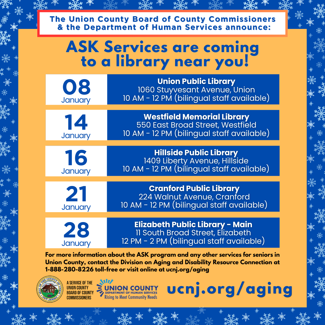 Explore Valuable Resources for Seniors This January at Union County’s Aging Services Kiosk