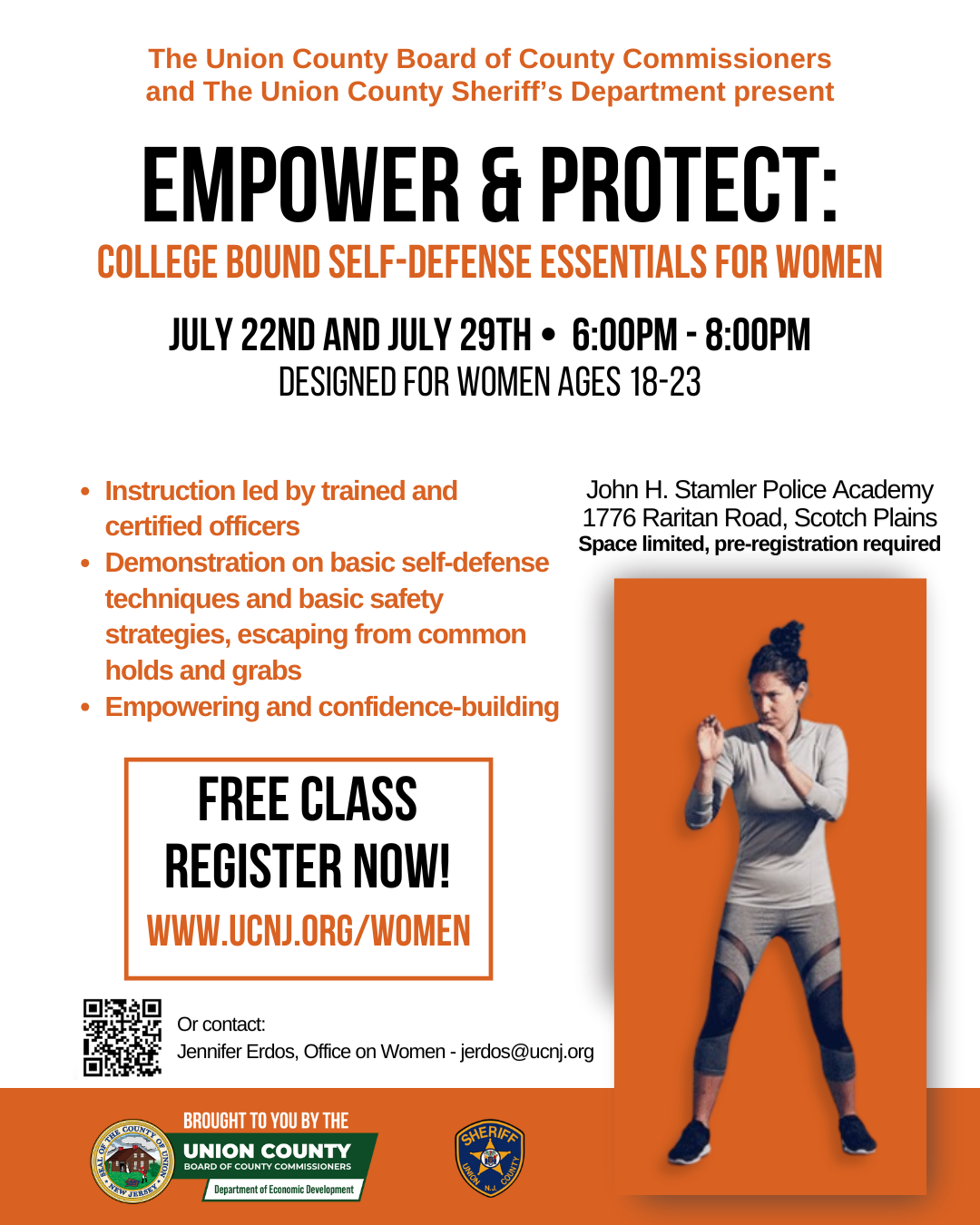 Union County to Host Self-Defense Class For College-Bound Young Women