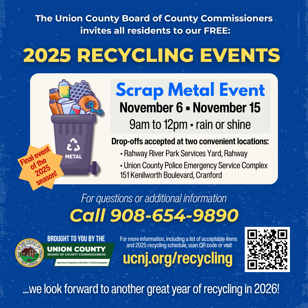 Union County Wraps Up Its 2025 Recycling Events With Two Scrap Metal Dates In November