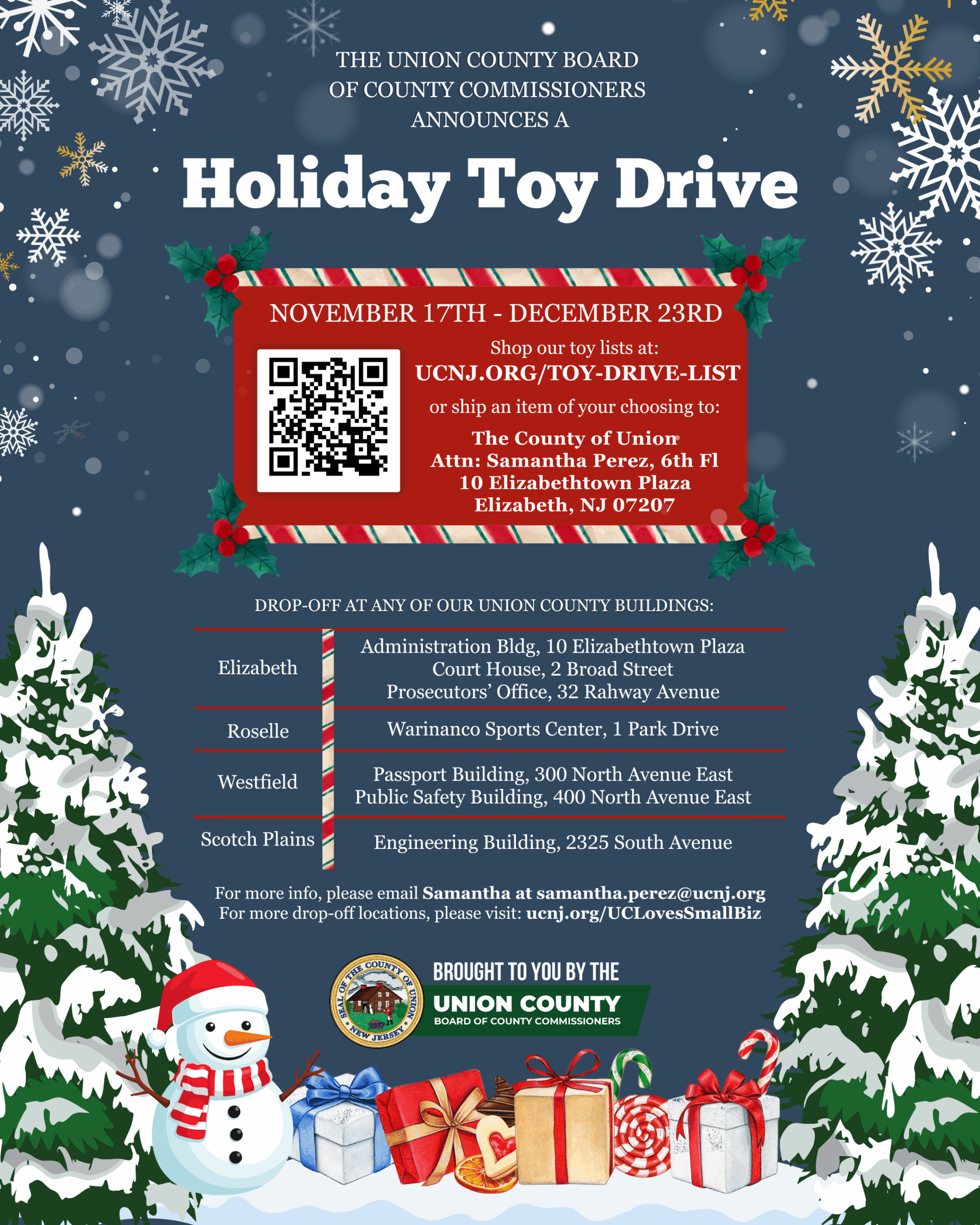 Union County Holiday Toy Drive 🎄