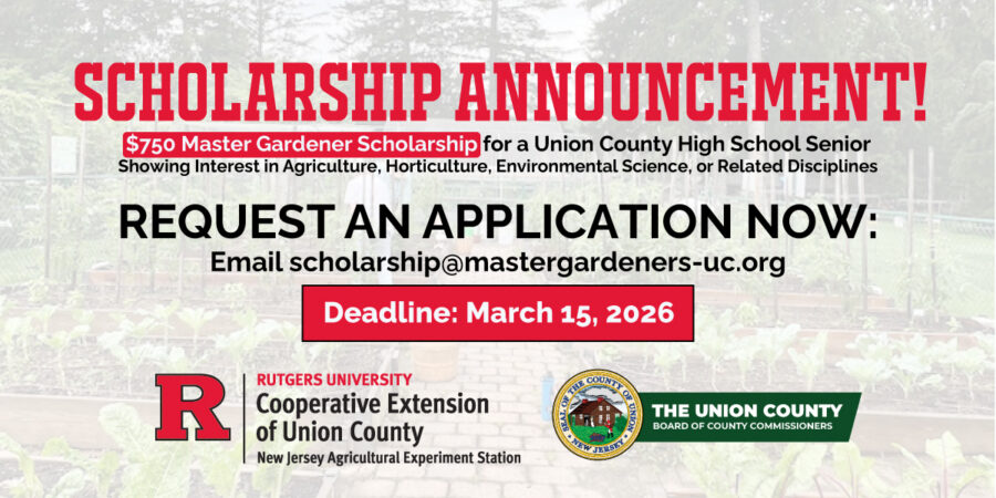 Master Gardeners of Union County Announce Scholarship for Union County High School Senior