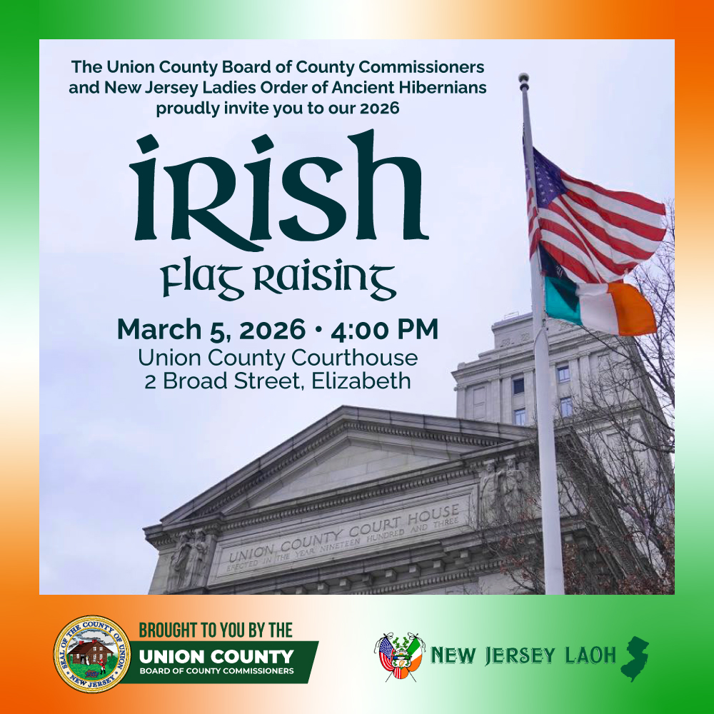 irish flag raising