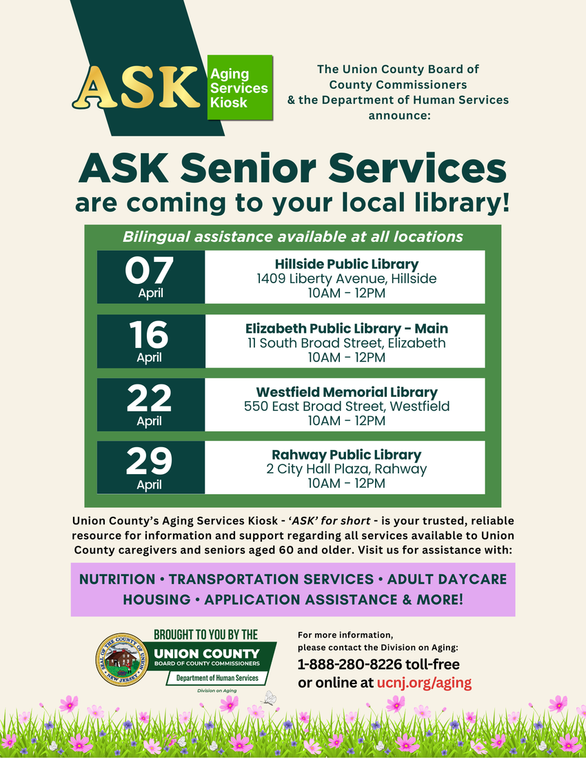 Union County’s Senior ‘ASK’ Program Announces Four New Dates in April