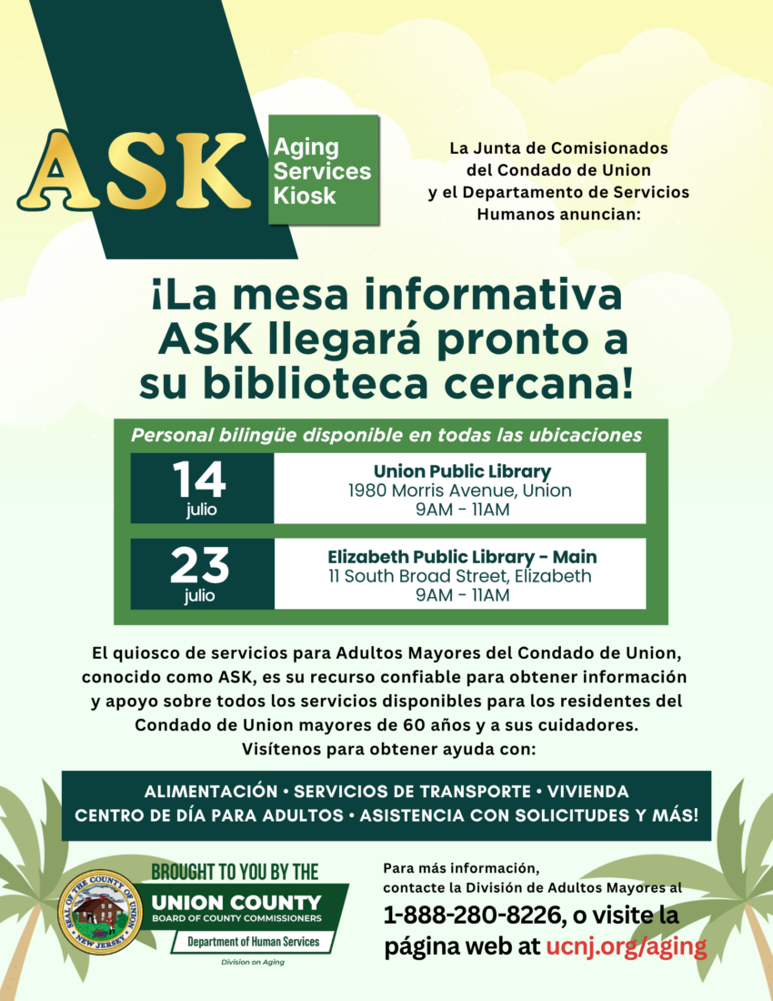A flyer announcing the July ASK dates: July 14 and July 23.