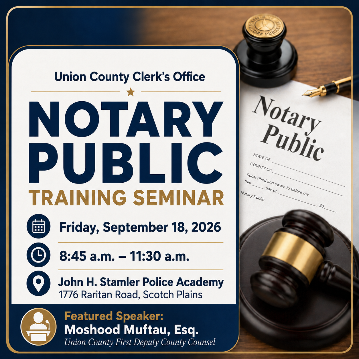 Notary Training Seminar for New Jersey Notaries Publi