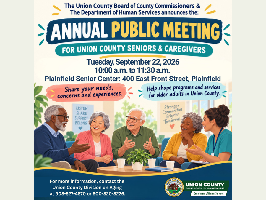 A flyer advertising the Annual Public meeting for seniors, with date and time in the body of the article.