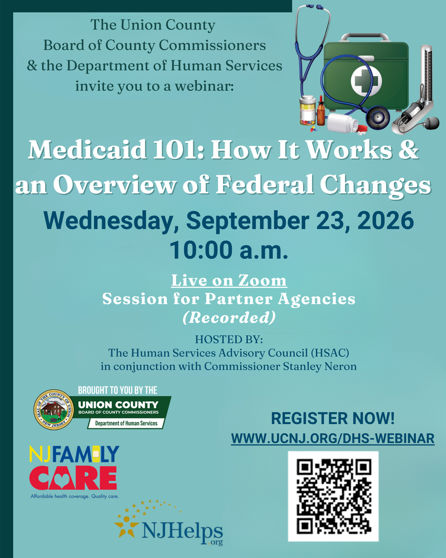 A flyer advertising the webinar: Medicaid 101: How It Works and an Overview of Federal Changes
Wednesday, September 23, 2026
10:00 a.m.
