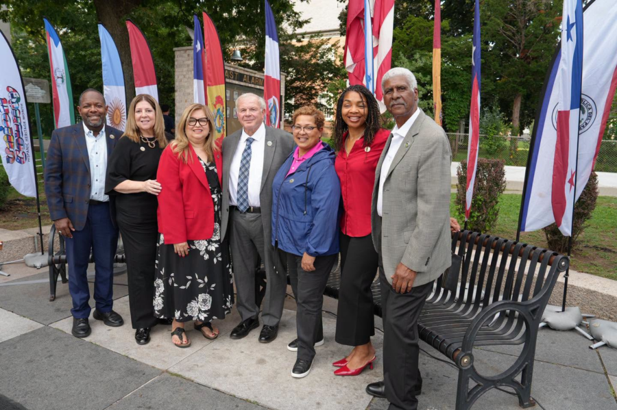 photo of flag raising